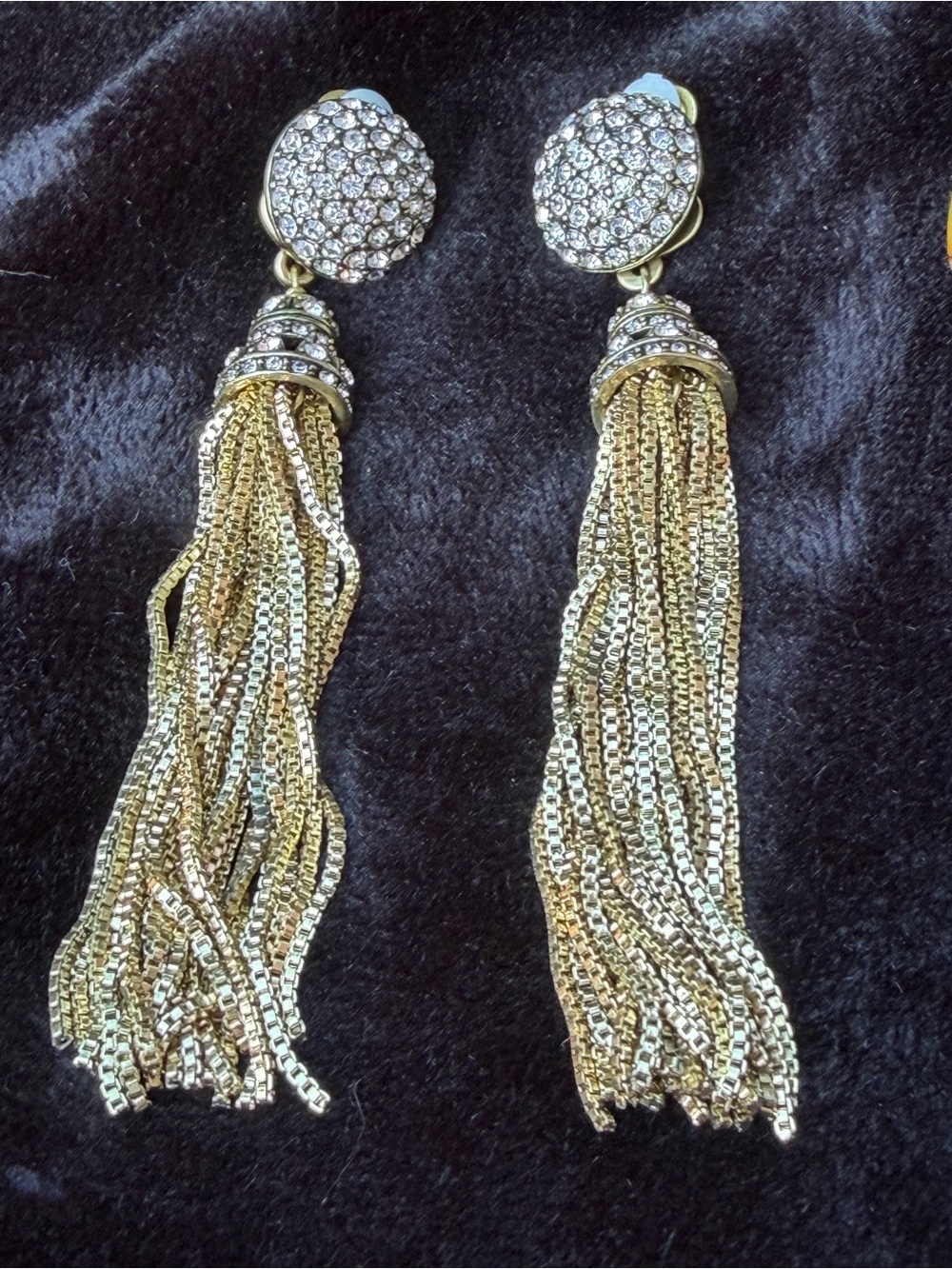 Heidi Daus "Confidential" Crystal-Accented Convertible Tassel Drop Earrings.
